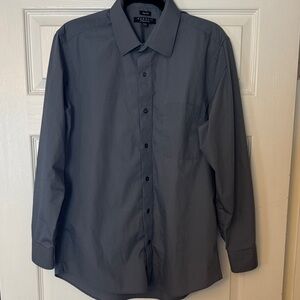 Nautica Men's Charcoal Dress Shirt Slim Fit